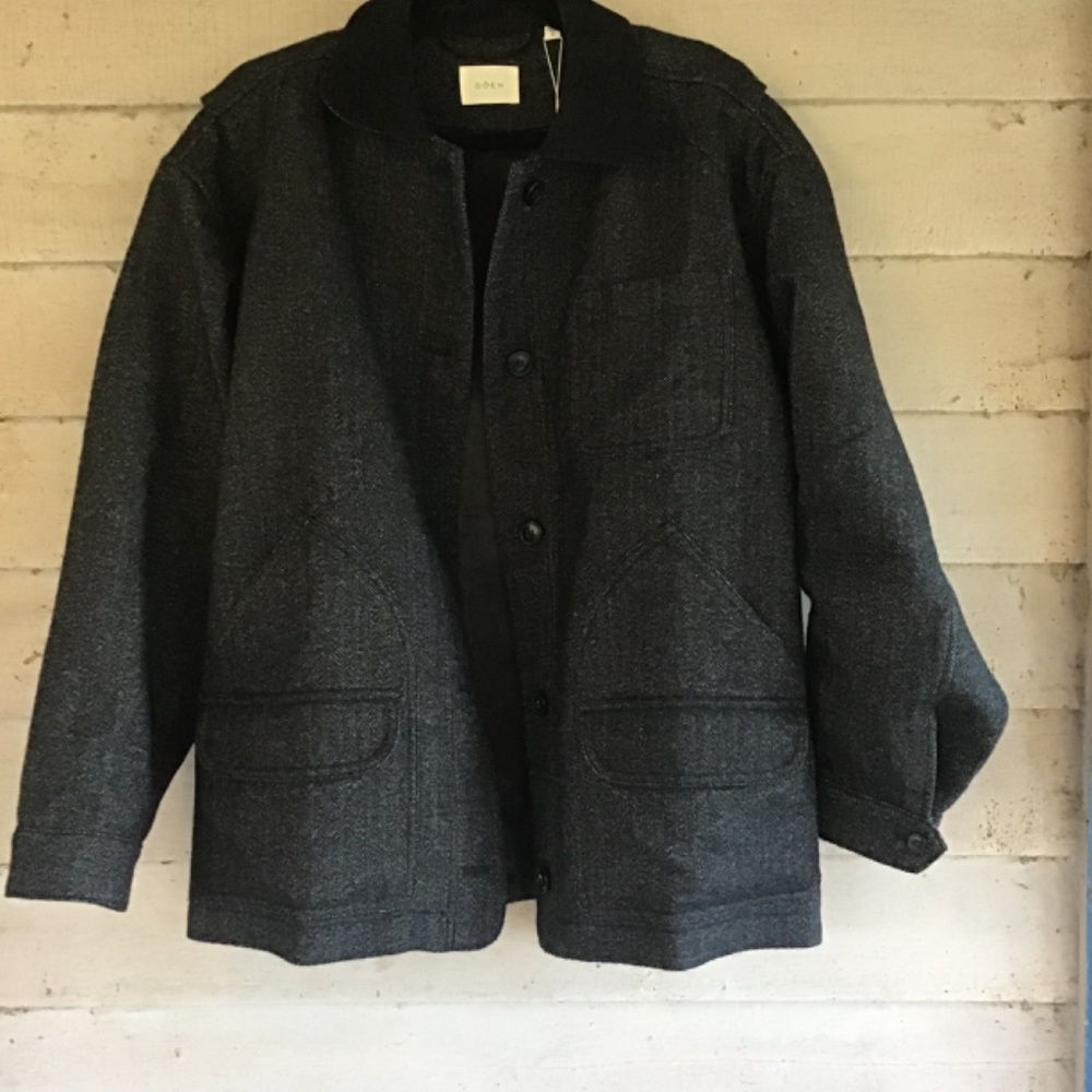 Doen Pascual Herringbone Coat Jacket, NWT M - Picture 2 of 7
